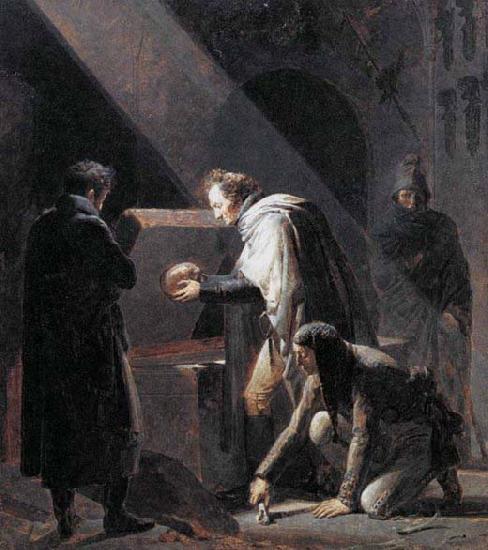 Jean Honore Fragonard Vivant Denon Replacing El Cid-s Remains in their Tombs France oil painting art